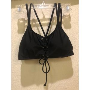 Black bathing suit top